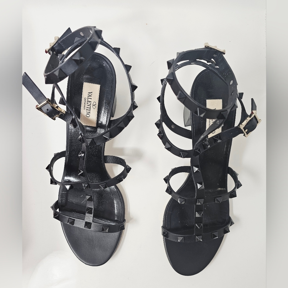 Valentino Rockstud Ankle Strap Heels 41